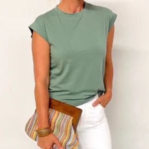 Dolman Cap Short Sleeve Top